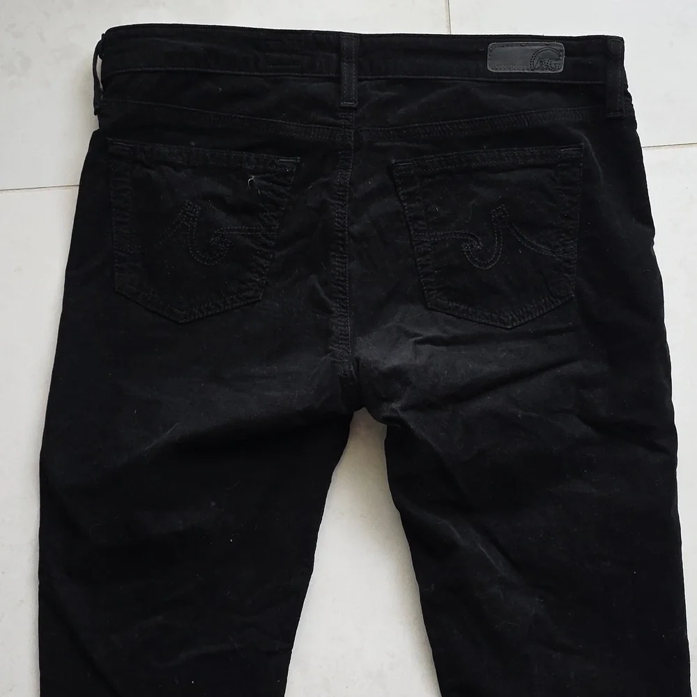AG Adriano Goldschmied the Jegging Super Skinny Fit corduroy Black 29r Low Rise - Picture 11 of 12